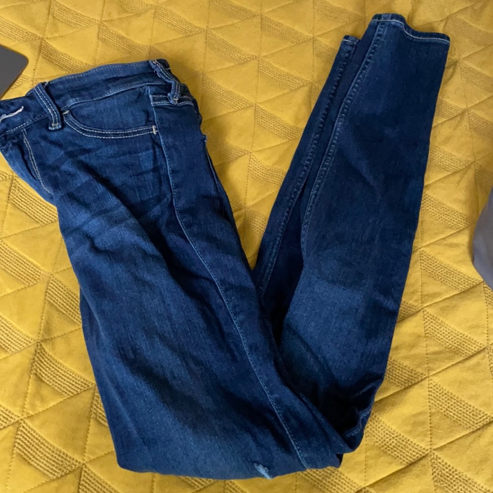 Hollister distressed high waisted jeggings